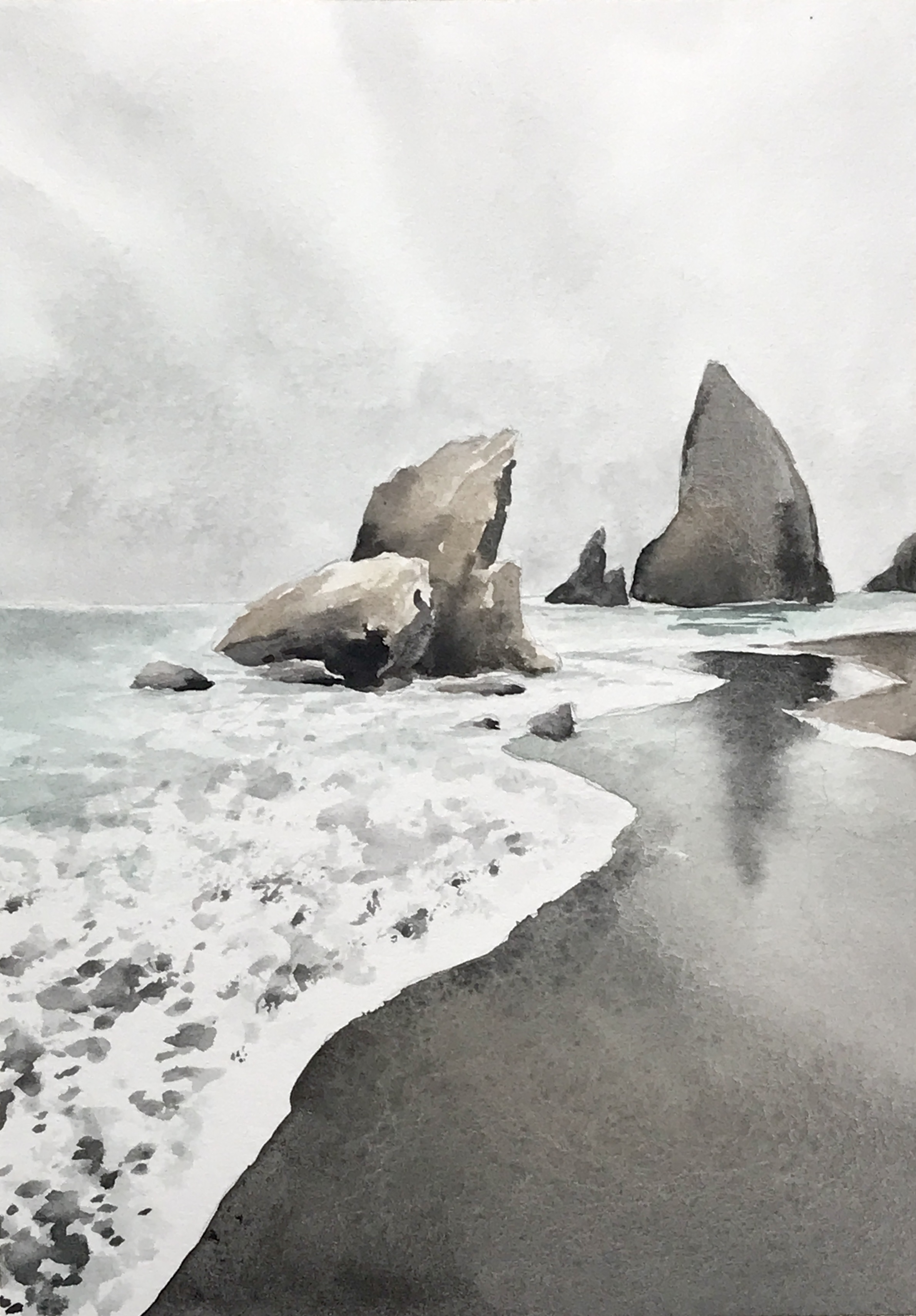 Aquarell (Lea Joos): Klippen