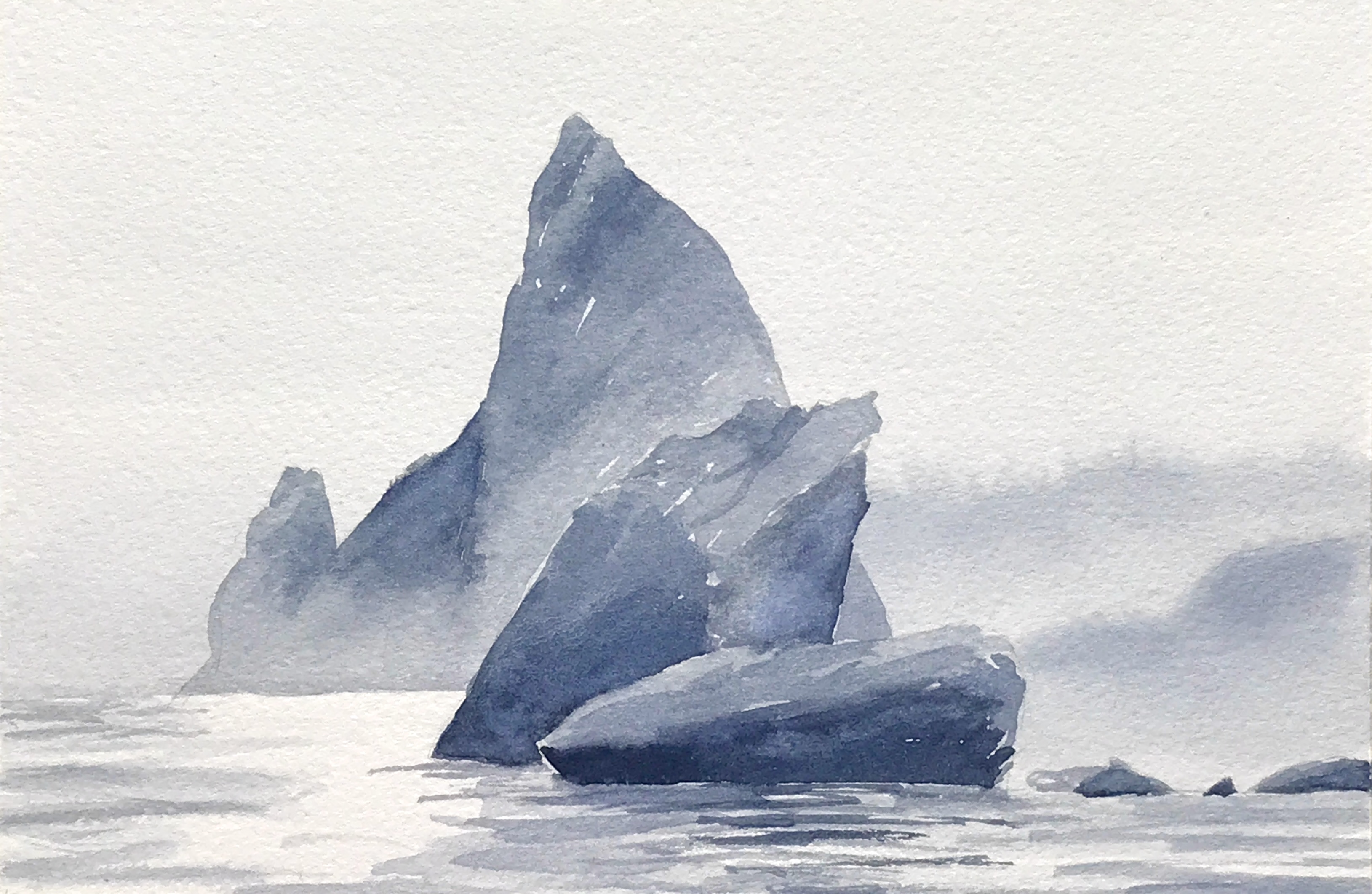 Aquarell (Lea Joos): Klippen