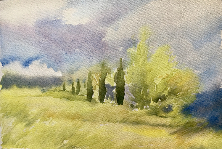Aquarell (Lea Joos): Toscana